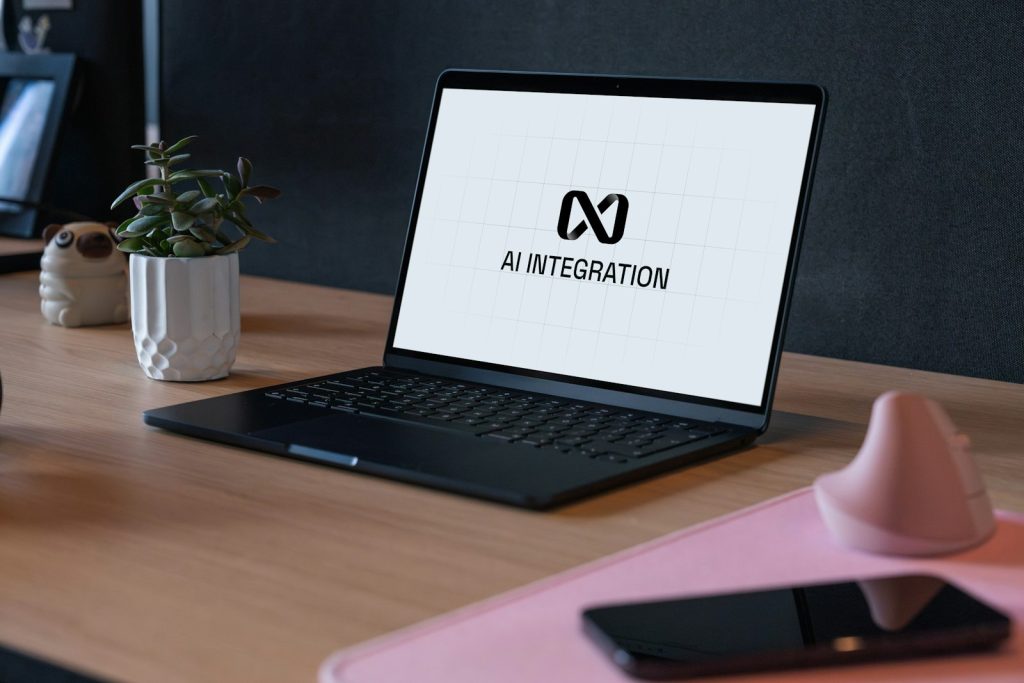 Coach using an AI notetaker on a laptop to capture session notes